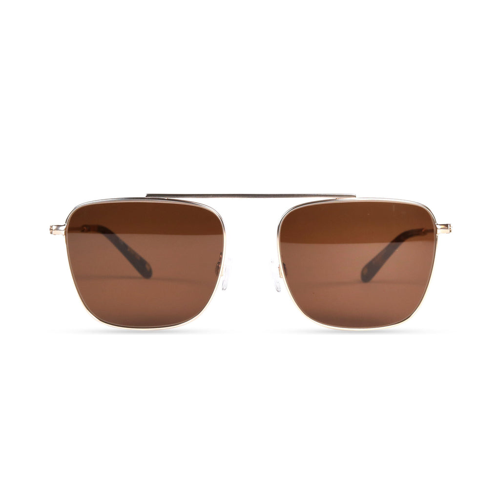 Maddox PRYZMEYEWEAR Brushed Gold Brown 