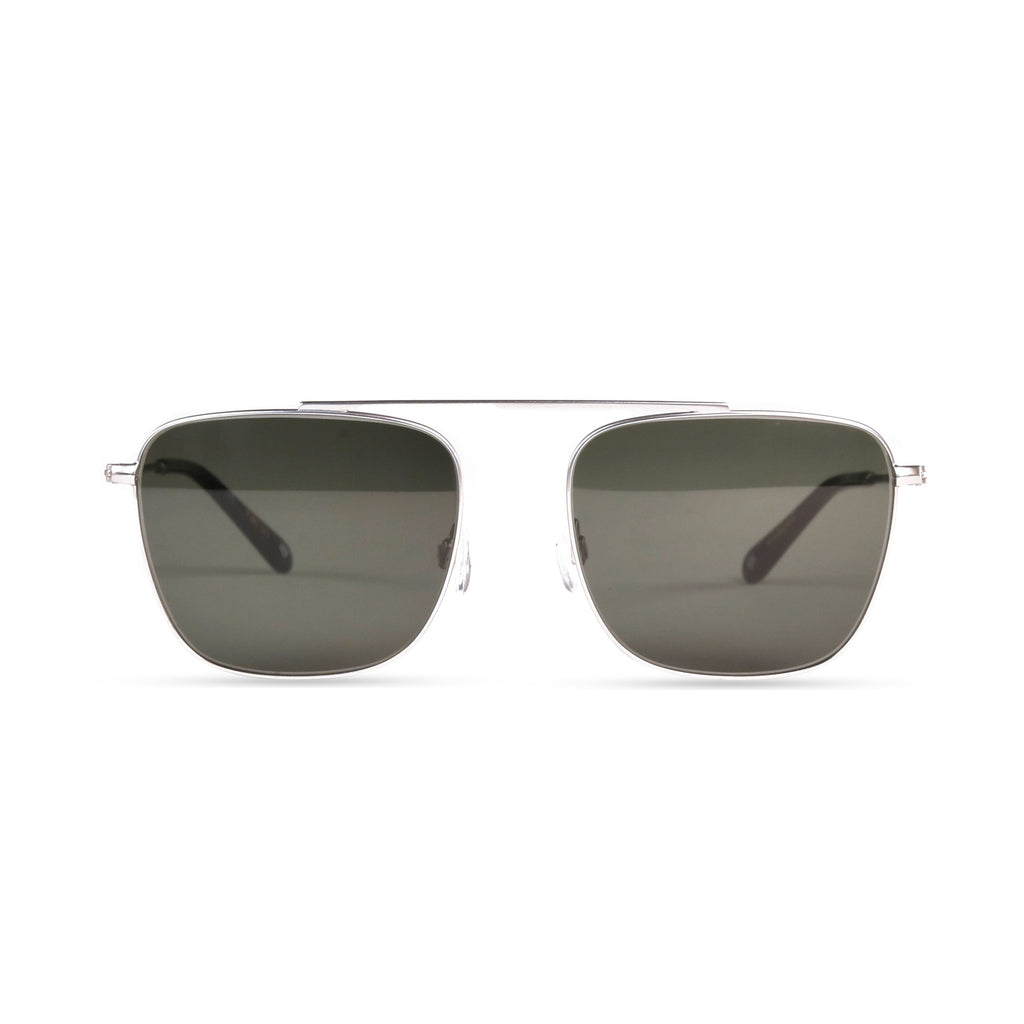 Maddox PRYZMEYEWEAR Brushed Silver Green 